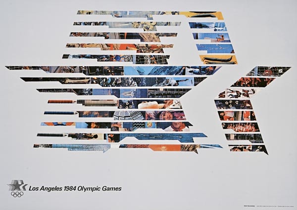 1984年ロサンゼルスでのオリンピックのポスター