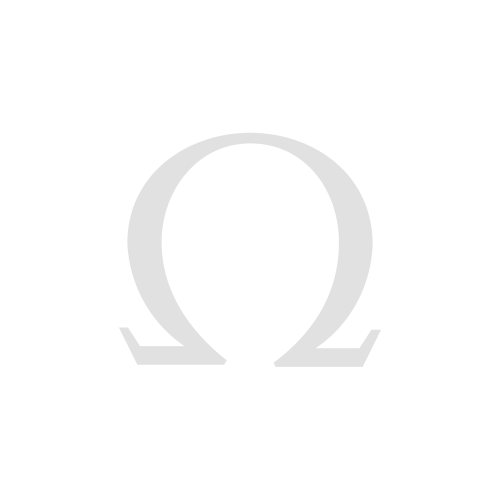 オメガロゴが刻印されたステンレススティール カフリンクス
