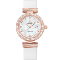 De Ville Ladymatic 34 mm, セドナゴールド   レザーストラップ - 425.67.34.20.55.008