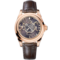 De Ville Tourbillon 38.7 mm, レッドゴールド   レザーストラップ - 513.53.39.21.99.001