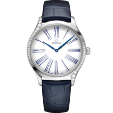 De Ville Trésor 39 mm, ステンレススティール レザーストラップ
