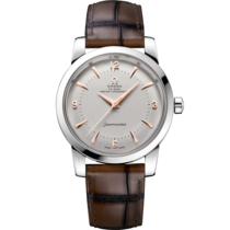 Seamaster シーマスター 1948 38 mm, プラチナ   レザーストラップ - 511.93.38.20.99.002