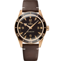 Seamaster 300 41 mm, Bronze gold   レザーストラップ - 234.92.41.21.10.001