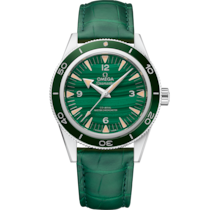 Seamaster 300 41 mm, プラチナ   レザーストラップ - 234.93.41.21.99.001