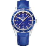 Seamaster 41 mm, プラチナ   レザーストラップ - 234.93.41.21.99.002