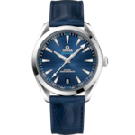 Seamaster 41 mm, ステンレススティール   レザーストラップ - 220.13.41.21.03.001