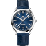 Seamaster 41 mm, ステンレススティール   レザーストラップ - 220.13.41.21.03.003