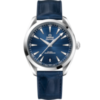 Seamaster Aqua Terra 150M 41 mm, ステンレススティール   レザーストラップ - 220.13.41.21.03.003