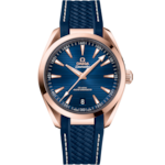 Seamaster 41 mm, セドナゴールド   ラバーストラップ - 220.52.41.21.03.001