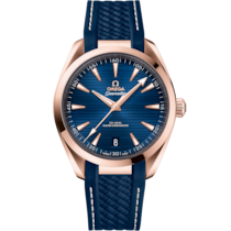 Seamaster Aqua Terra 150M 41 mm, セドナゴールド   ラバーストラップ - 220.52.41.21.03.001