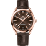 Seamaster 41 mm, セドナゴールド   レザーストラップ - 220.53.41.21.13.001