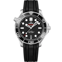 Seamaster Diver 300M 42 mm, ステンレススティール   ラバーストラップ - 210.32.42.20.01.001