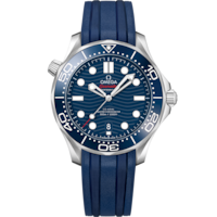 Seamaster Diver 300M 42 mm, ステンレススティール   ラバーストラップ - 210.32.42.20.03.001