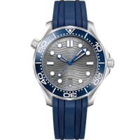 Seamaster Diver 300M 42 mm, ステンレススティール   ラバーストラップ - 21032422006001