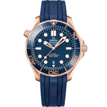 Seamaster Diver 300M 42 mm, セドナゴールド   ラバーストラップ - 210.62.42.20.03.001