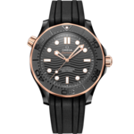 Seamaster 43.5 mm, ブラックセラミック   ラバーストラップ - 210.62.44.20.01.001