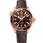 Seamaster 39.5 mm, セドナゴールド   ラバーライニング レザーストラップ - 215.63.40.20.13.001