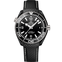 Seamaster 39.5 mm, ブラックセラミック   ラバーストラップ - 215.92.40.20.01.001