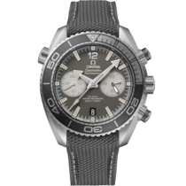 グレーダイアルウォッチ、ステンレススティール製ケース、ラバーストラップ bracelet - Seamaster Planet Ocean 600M 45.5 mm, ステンレススティール   ラバーストラップ - 215.32.46.51.01.004が付属