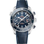 Seamaster 45.5 mm, ステンレススティール   ラバーライニング レザーストラップ - 215.33.46.51.03.001