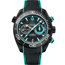 Seamaster Planet Ocean 600M 45.5 mm, ブラックセラミック   ラバーストラップ - 215.92.46.51.01.003