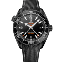 Seamaster 45.5 mm, ブラックセラミック   ラバーストラップ - 215.92.46.22.01.001