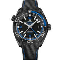 Seamaster 45.5 mm, ブラックセラミック   ラバーストラップ - 215.92.46.22.01.002