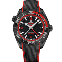 Seamaster Planet Ocean 600M 45.5 mm, ブラックセラミック   ラバーストラップ - 215.92.46.22.01.003