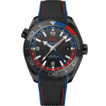 Seamaster 45.5 mm, ブラックセラミック   ラバーストラップ - 215.92.46.22.01.004