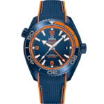 Seamaster 45.5 mm, ブルーセラミック   ラバーストラップ - 215.92.46.22.03.001