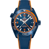 Seamaster 45.5 mm, ブルーセラミック   ラバーストラップ - 215.92.46.22.03.001