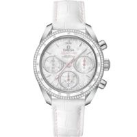 Speedmaster 38 38 mm, ステンレススティール   レザーストラップ - 32438385055001