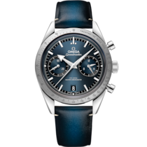 Speedmaster '57 40.5 mm, ステンレススティール   レザーストラップ - 332.12.41.51.03.001