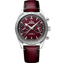 Speedmaster 40.5 mm, ステンレススティール   レザーストラップ - 332.12.41.51.11.001