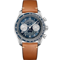 Speedmaster Chronoscope 43 mm, ステンレススティール   レザーストラップ - 329.32.43.51.03.001