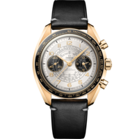 Speedmaster Chronoscope 43 mm, ムーンシャイン™ ゴールド   レザーストラップ - 522.62.43.51.02.001