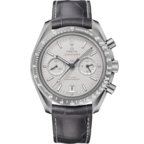 Speedmaster 44.25 mm, グレーセラミック   レザー ストラップ＆フォールディングクラスプ - 311.93.44.51.99.002