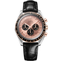 Speedmaster ムーンウォッチ プロフェッショナル 42 mm, スティール - セドナゴールド   アリゲーター - 31023425099001
