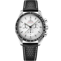 Speedmaster 42 mm, ステンレススティール   レザーストラップ - 310.32.42.50.04.002