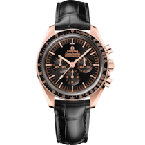 Speedmaster 42 mm, セドナゴールド   レザーストラップ - 310.63.42.50.01.001