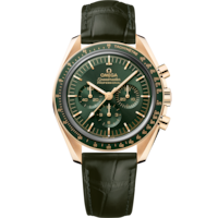 Speedmaster ムーンウォッチ プロフェッショナル 42 mm, ムーンシャイン™ ゴールド   レザーストラップ - 31063425010001