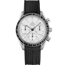 Speedmaster Racing 40 mm, ステンレススティール   ラバーストラップ - 326.32.40.50.02.001