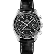 Speedmaster 44.25 mm, ステンレススティール   レザーストラップ - 329.33.44.51.01.001