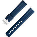 ツーピース ストラップ - 「シーマスター ダイバー300M」用ブルー ラバーストラップ、ピンバックル付き - 032CVZ010127