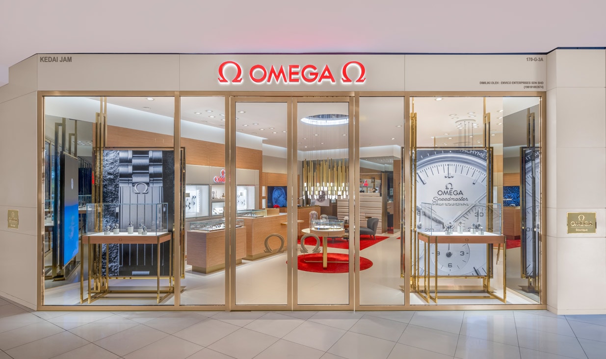 OMEGA Boutique Lot 170-G-03A, Ground floor<br />Gurney Plaza<br />10250 Persiaran Gurney 10250 Penang